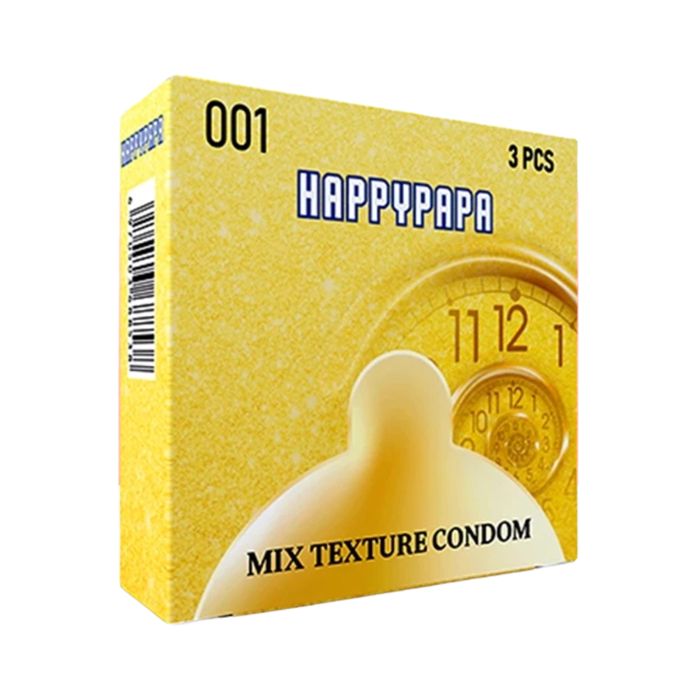 Happypapa 001 Gerigi Pipa Ice Sensation Ungu Kondom