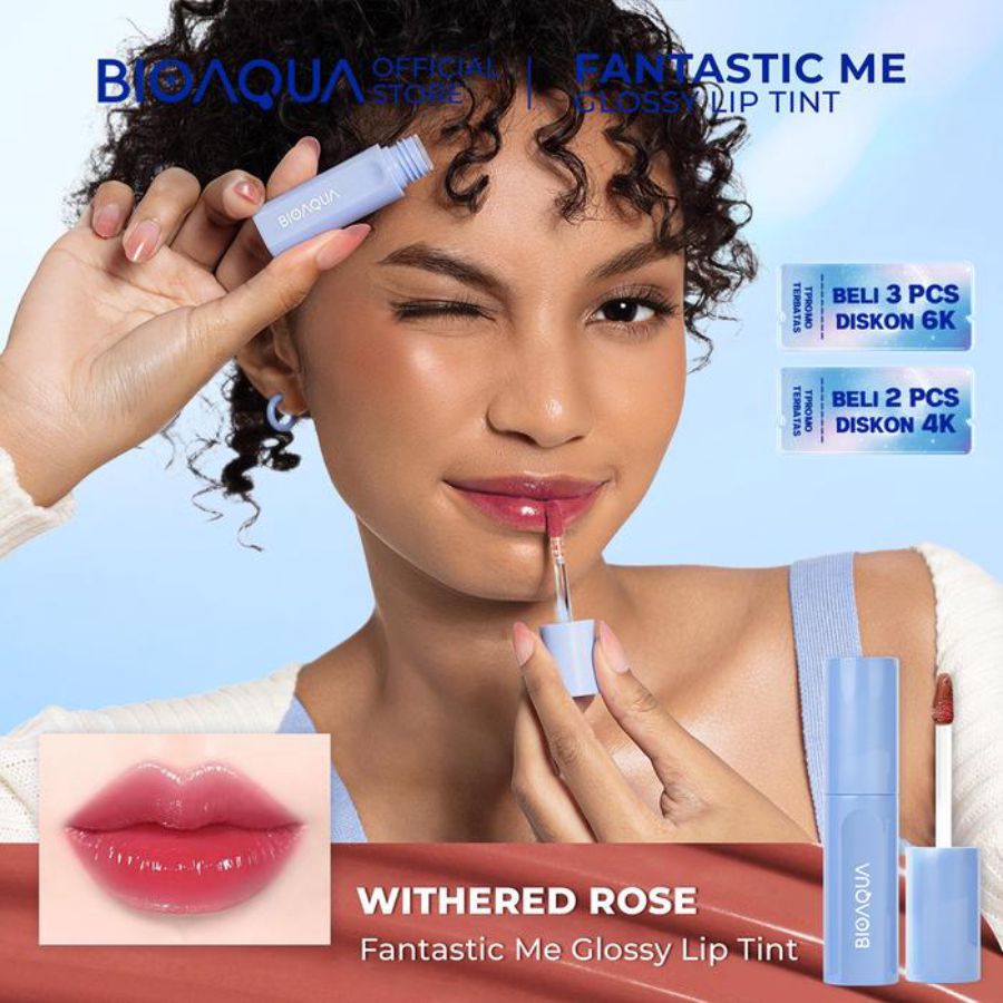 BIOAQUA Fantastic Me Glossy Withered Rose Lip Tint 2gram