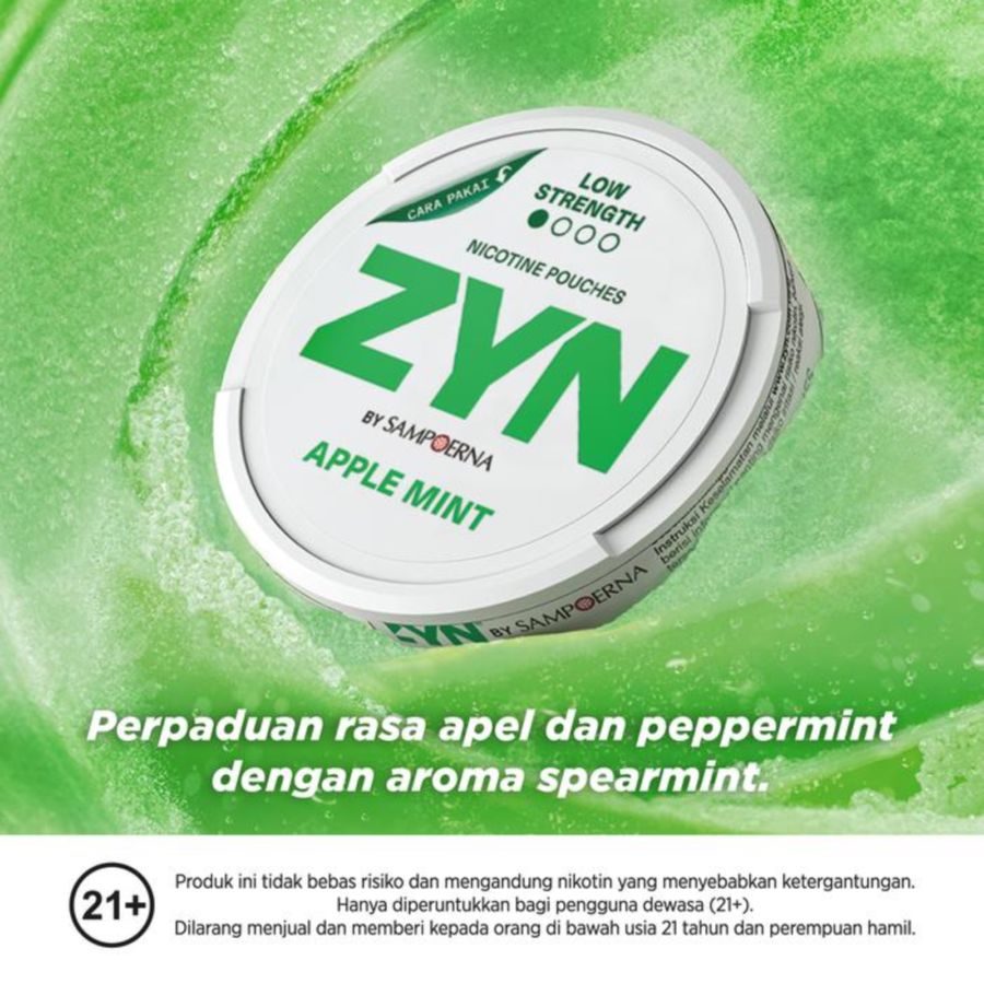 ZYN by Sampoerna Apple Mint Mini Dry Low Strength 1.5mg 15pcs