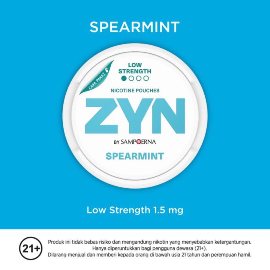 ZYN by Sampoerna Spearmint Mini Dry Low Stregth 1.5mg 15pcs