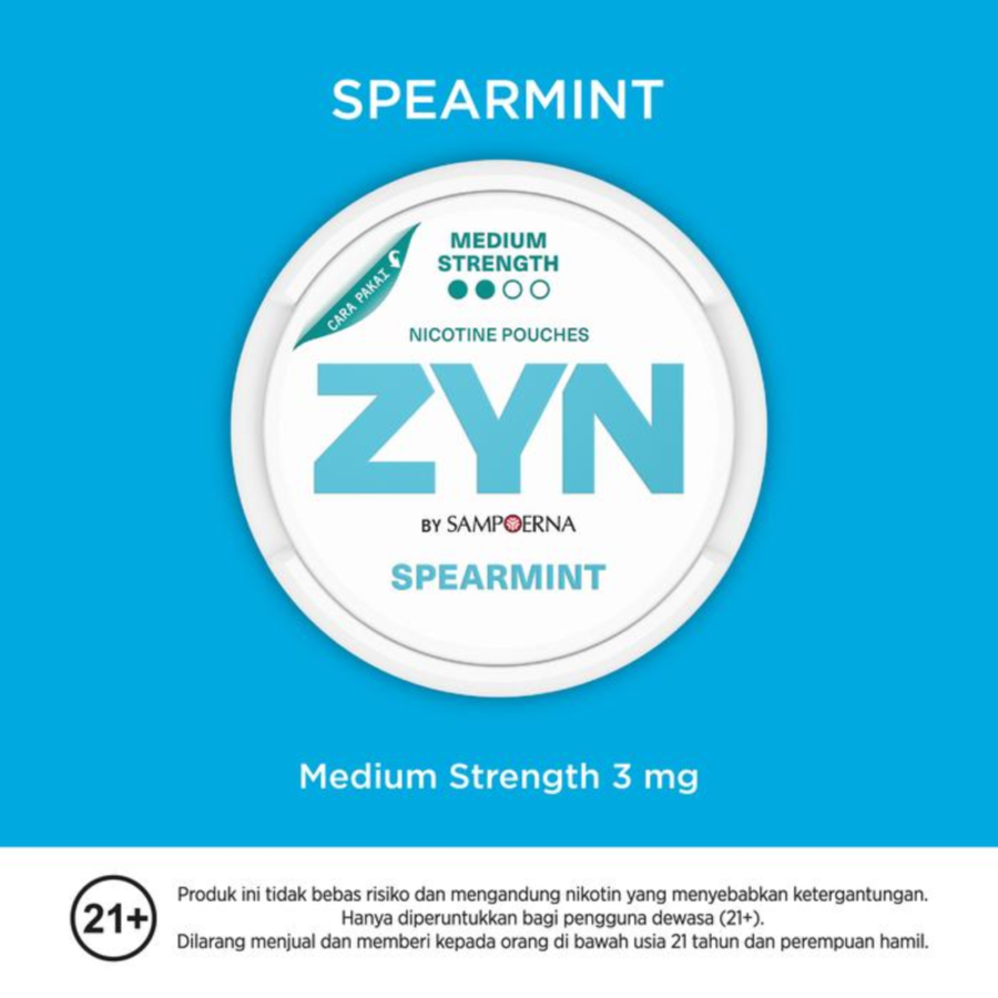 ZYN by Sampoerna Spearmint Mini Dry Medium Strength 3mg 15pcs