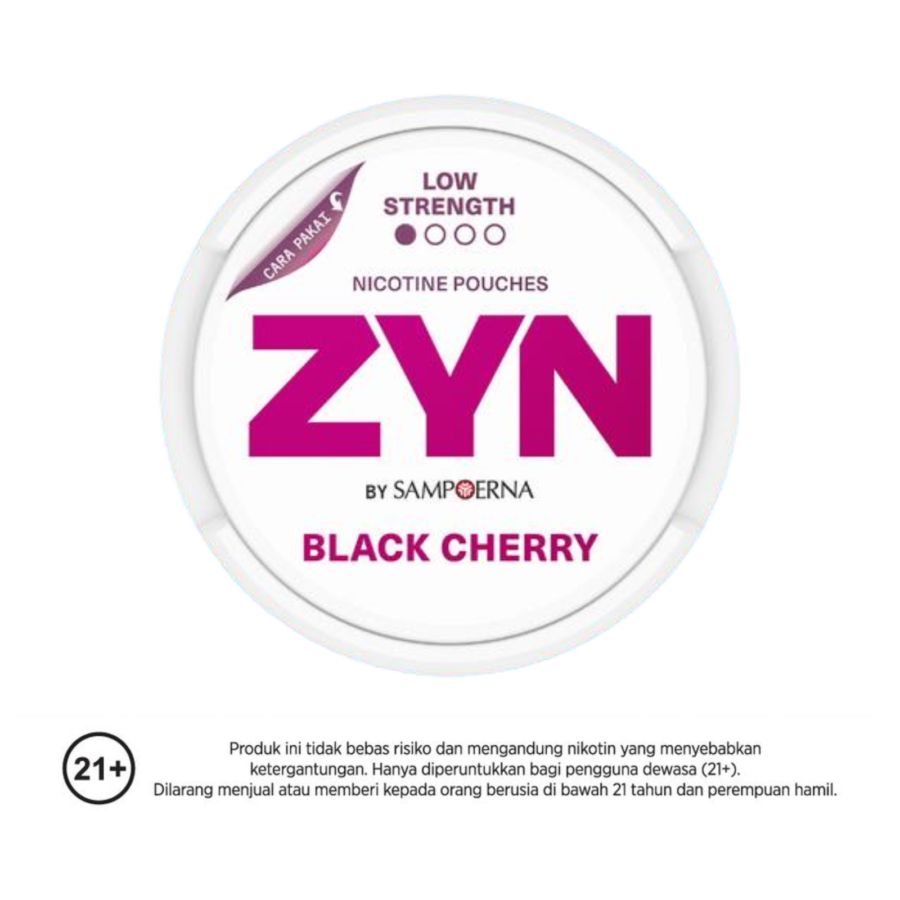 ZYN by Sampoerna Black Cherry Mini Dry Low Strength 1.5mg 15pcs