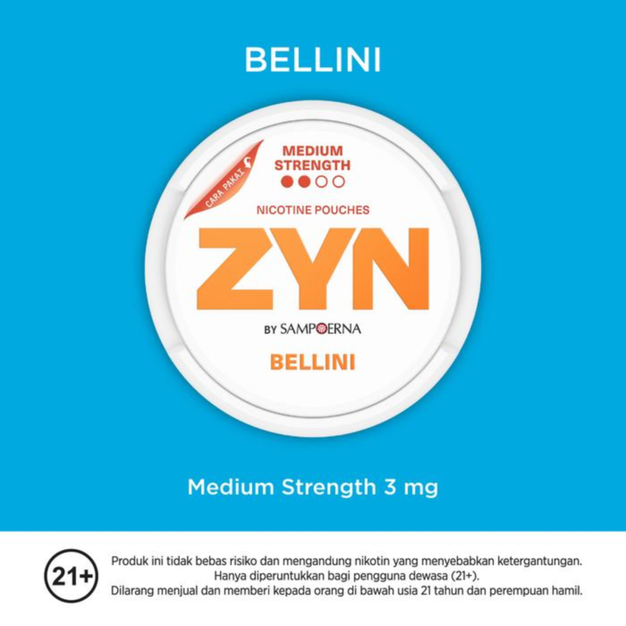 ZYN by Sampoerna Bellini Mini Dry Medium Strength 3mg 15pcs