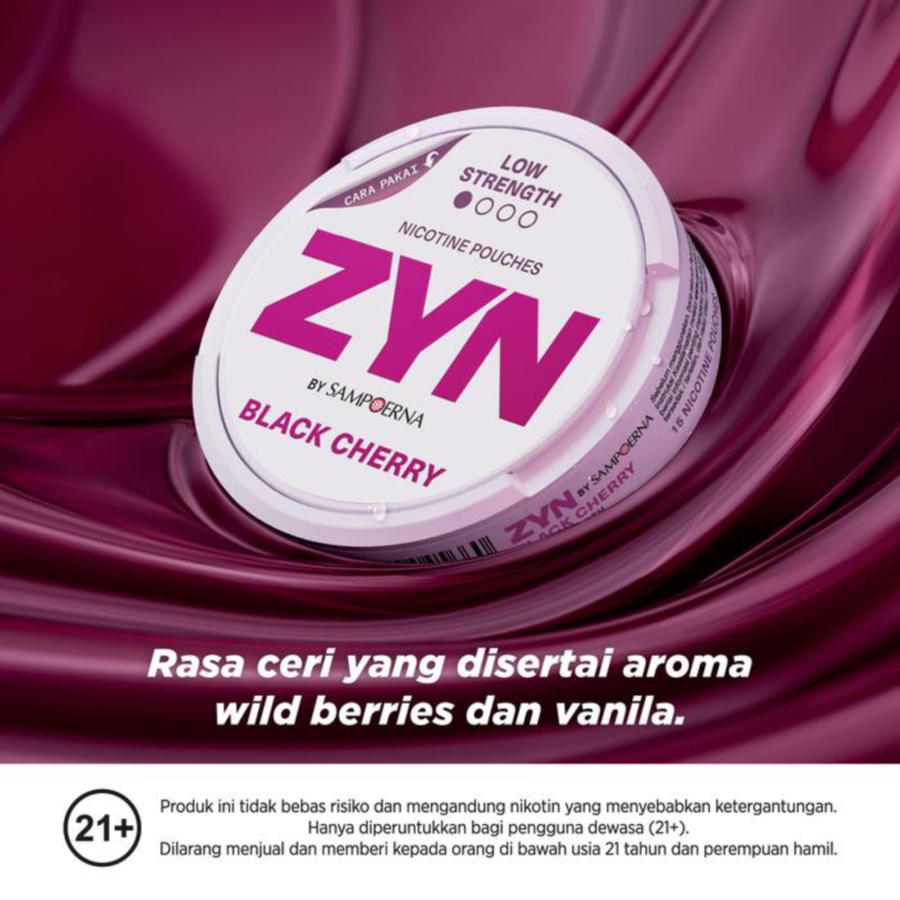 ZYN by Sampoerna Black Cherry Mini Dry Medium Strength 3mg 15pcs