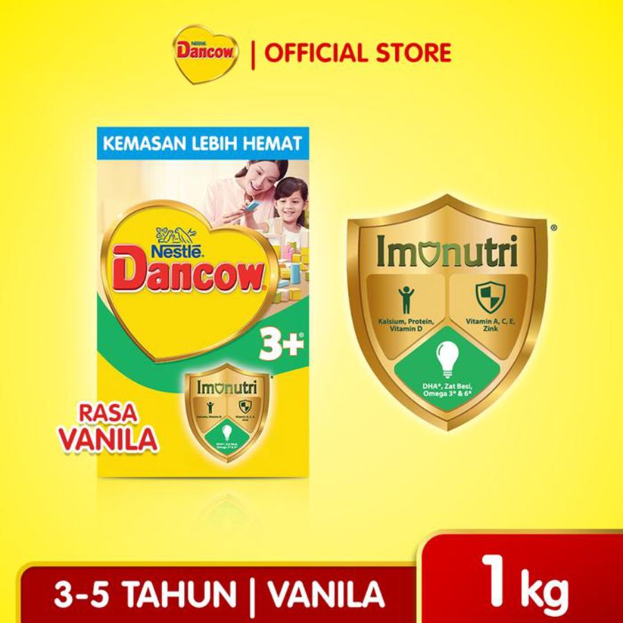 Dancow 3+ Vanilla Susu Formula 3-5 Tahun 1kg