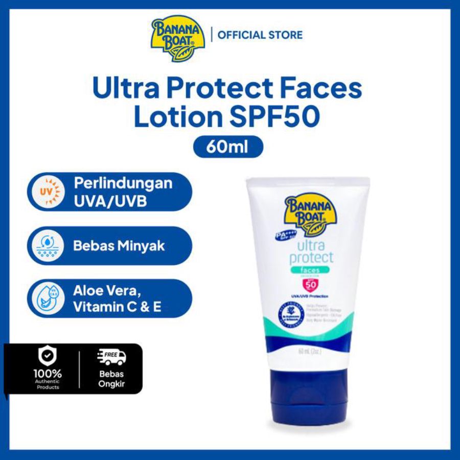 Banana Boat Ultra Protect Faces Sunscreen SPF 50 PA++++ 60ml