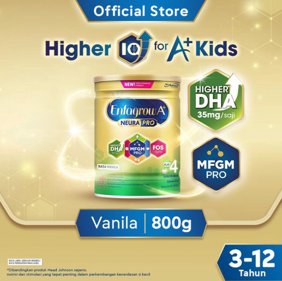 Enfagrow A+ 4 Vanilla Susu Pertumbuhan Anak 3-12 Tahun 800gram