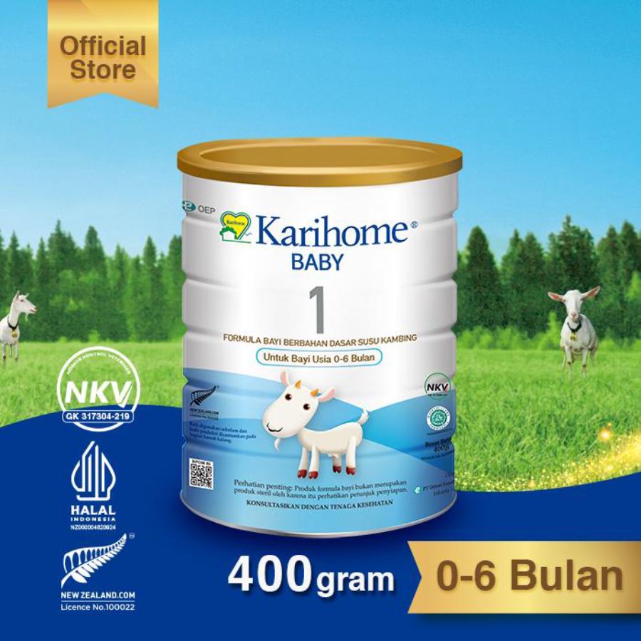 Karihome Baby 1 Goat Milk Susu Formula 0-6 Bulan 400gram
