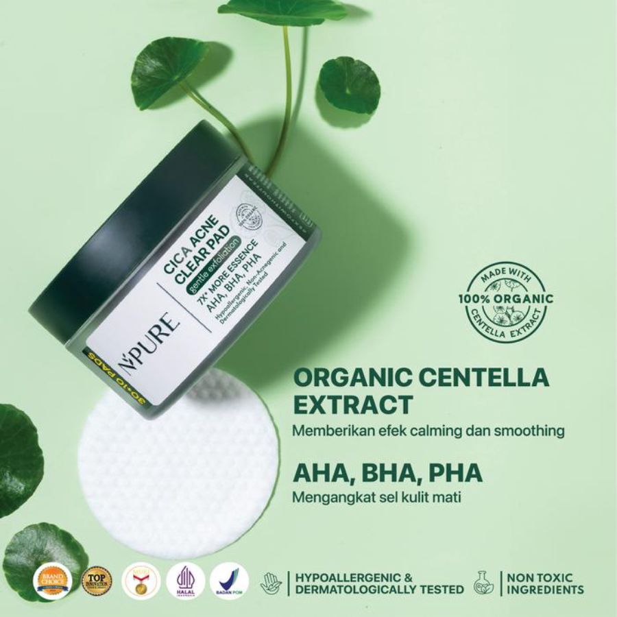 Npure Cica Acne Gentle Exfoliation Clear Pad 40sheets
