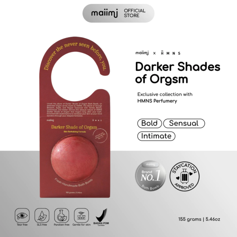 Maiimi X HMNS Darker Shades of Orgsm Bath Bomb 155gram