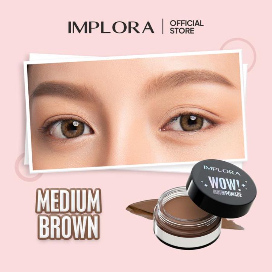 Implora WOW Medium Brown Brow Pomade 2gram