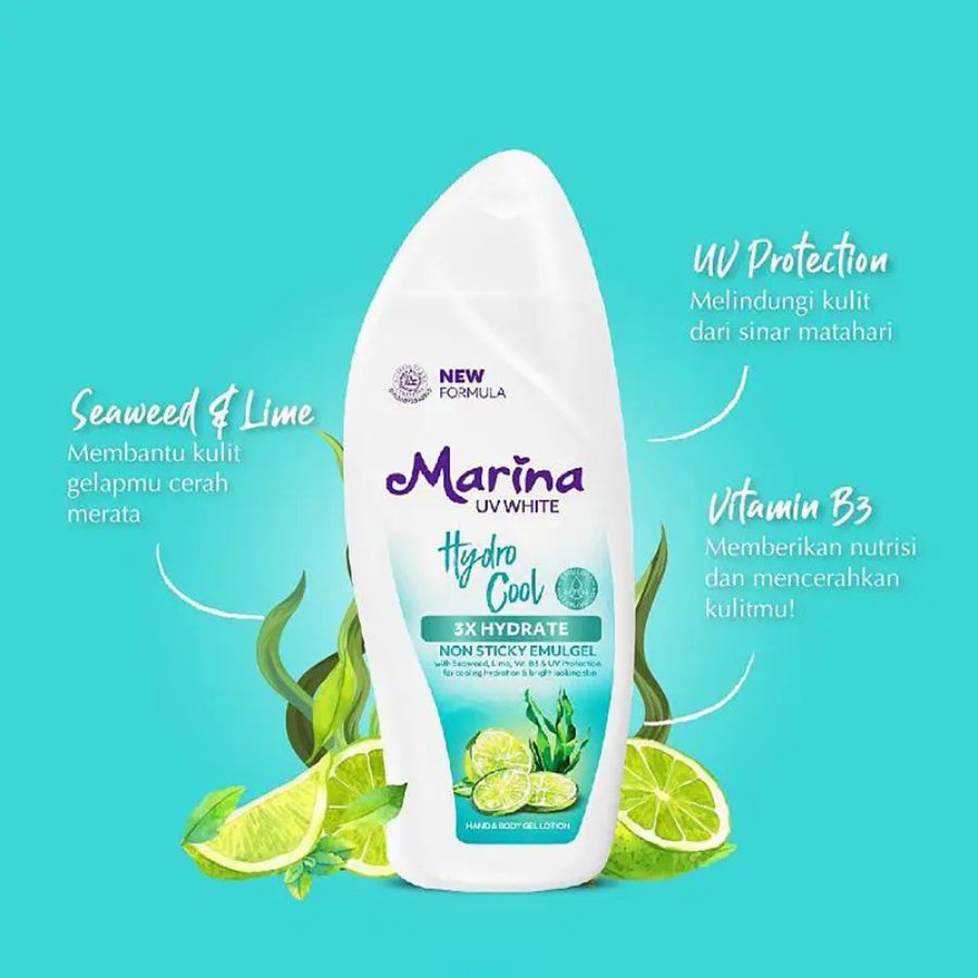Marina UV White Hydra Bright Hand & Body Lotion 460ml