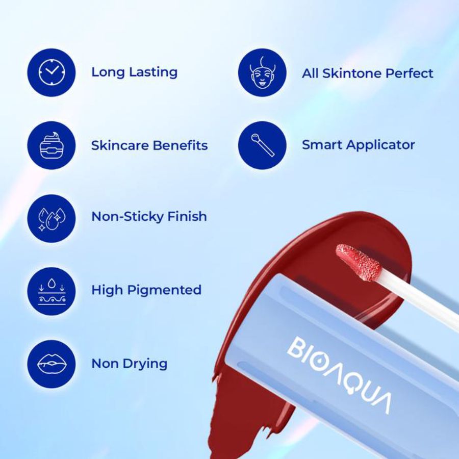 BIOAQUA Fantastic Me Glossy Nude Pink Lip Tint 2gram
