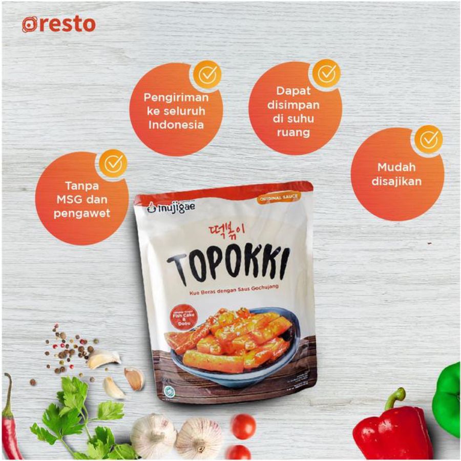 Mujigae Topokki Instan 300gram