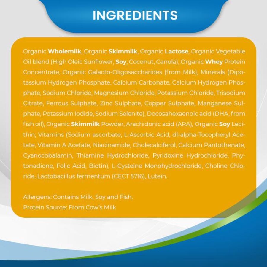 Nature One Dairy Organic Follow-On Step 2 6-12 Months 900gram