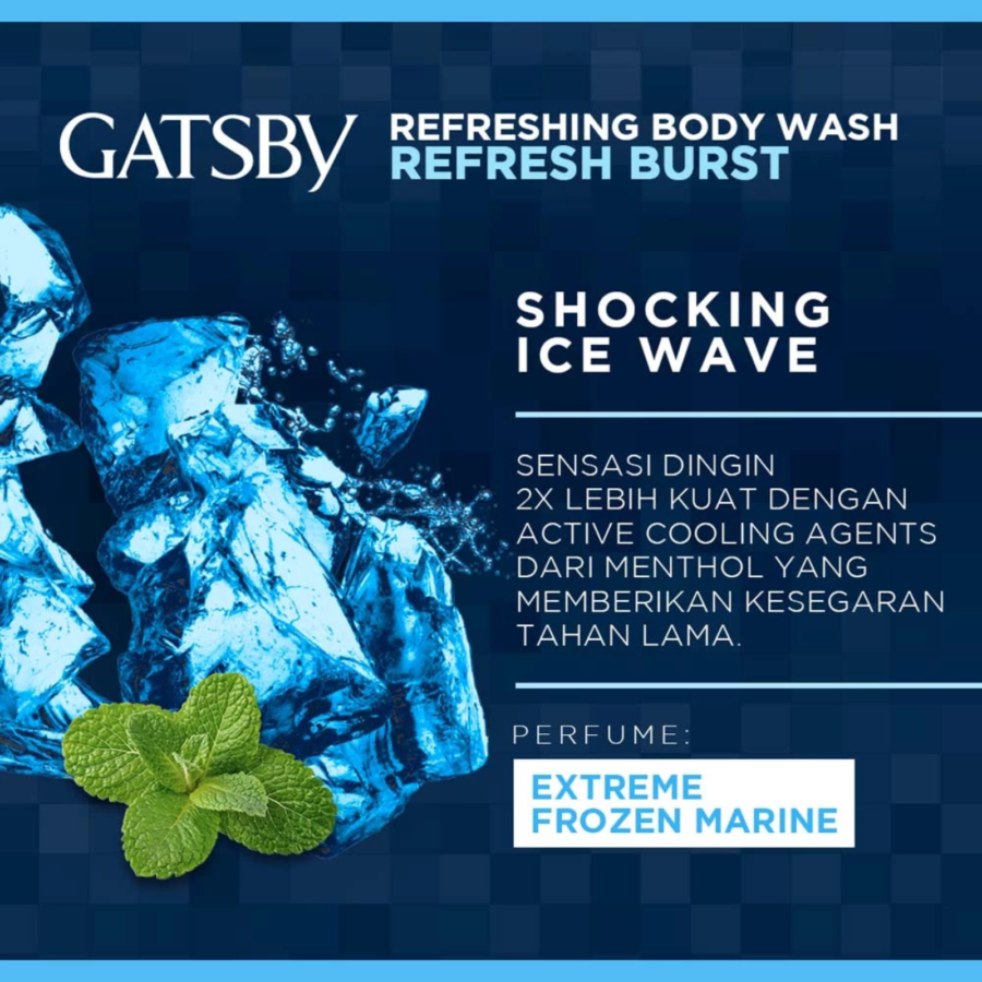 Gatsby Shocking Ice Wave Refreshing Body Wash Refill 450ml