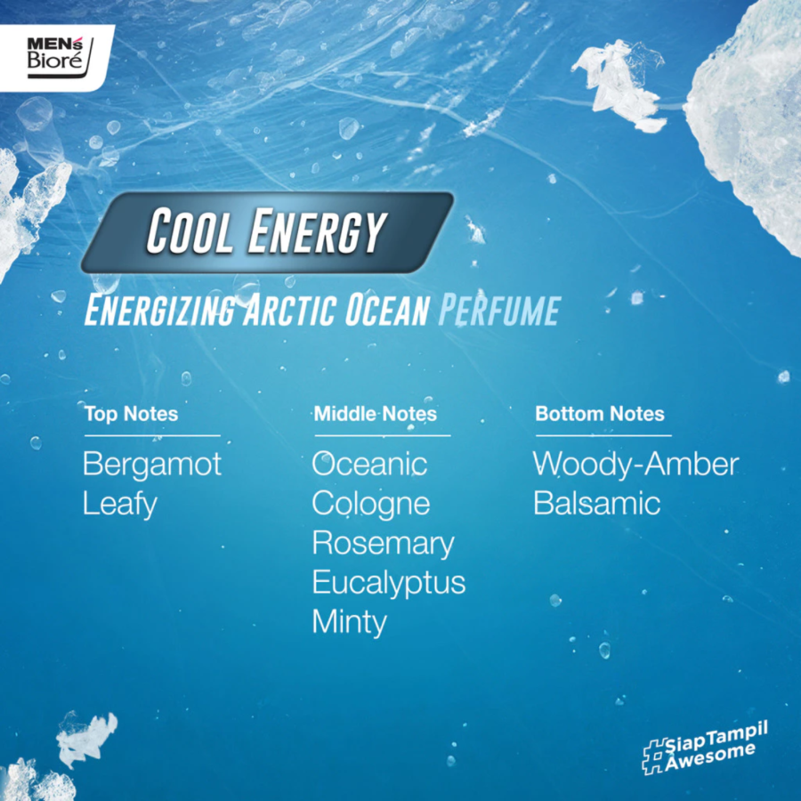 Men's Biore Cool Energy Body Foam Pouch 400ml