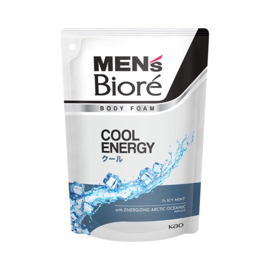 Men's Biore Cool Energy Body Foam Pouch 400ml