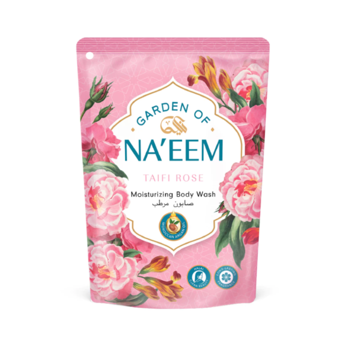 Garden of Naeem Taifi Rose Moisturizing Body Wash Pouch