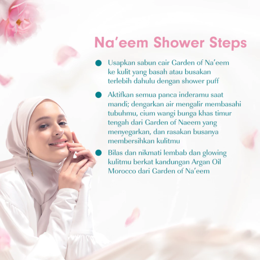 Garden of Naeem Taifi Rose Moisturizing Body Wash Pouch 400ml