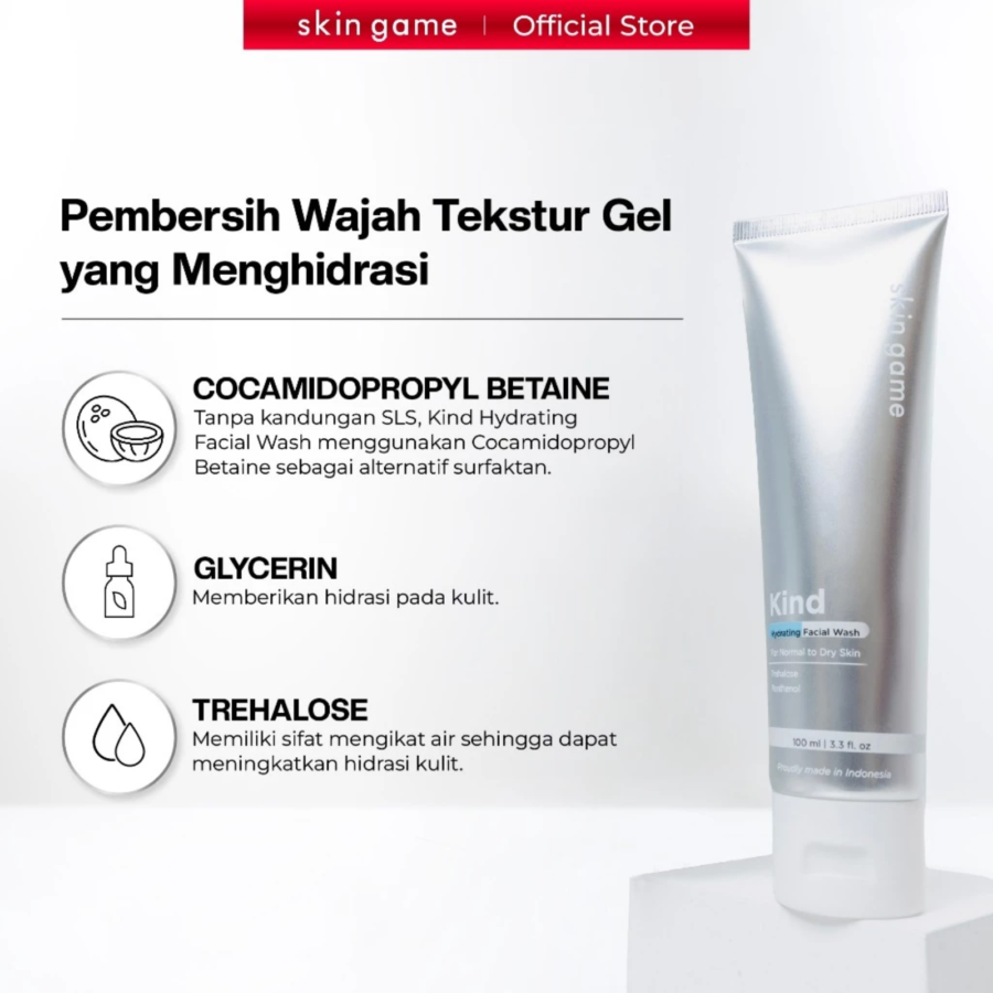 Skin Game Kind Hydrating Facial Wash 100ml