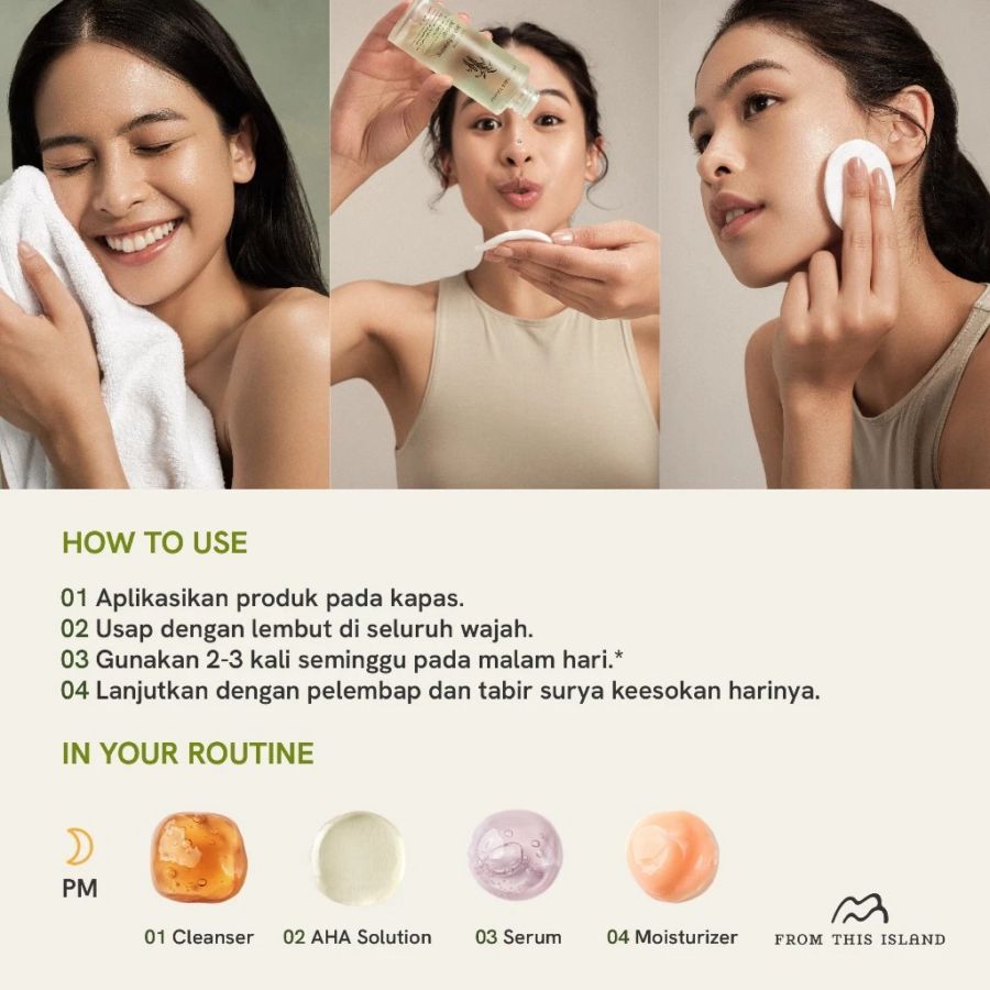 From This Island Sugarcane AHA Exfoliating Toner Wajah 100ml