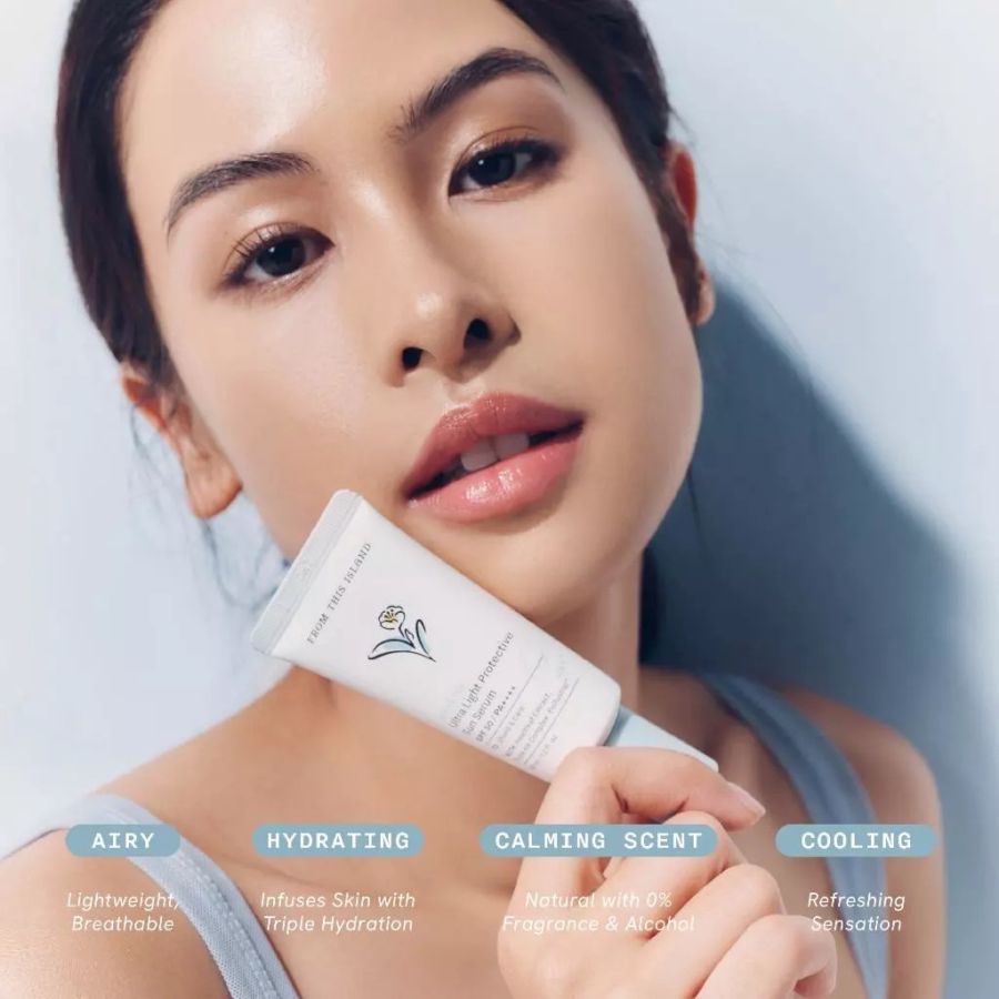 From This Island White Tea Ultra Light Protective Sun Serum Sunscreen 35ml