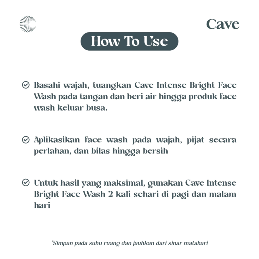 Cave Intense Bright Face Wash 100ml