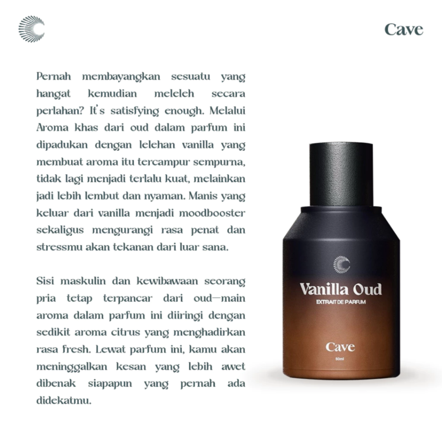 Cave Vanilla Oud Extrait de Parfum 50ml