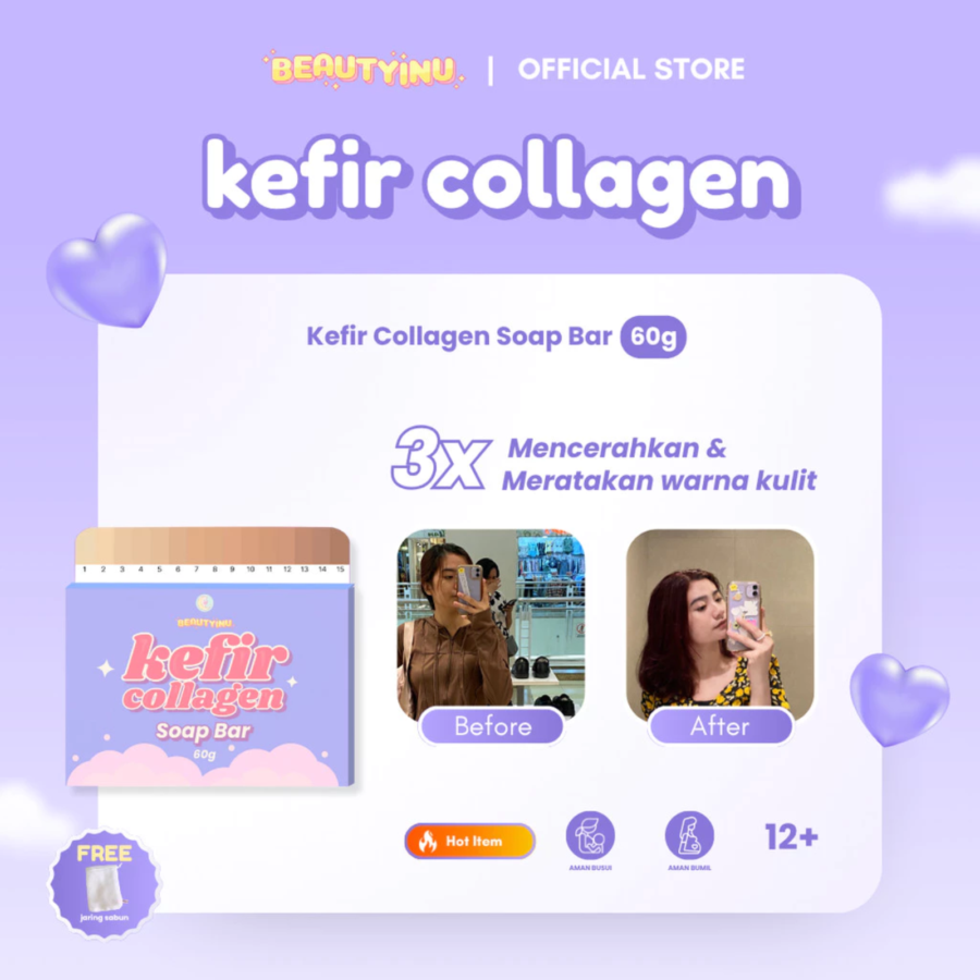 Beautyinu Kefir Collagen Barsoap 60gram