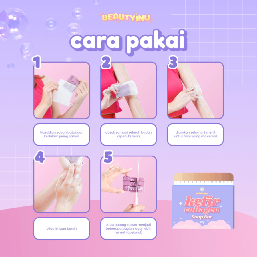 Beautyinu Kefir Collagen Barsoap 60gram