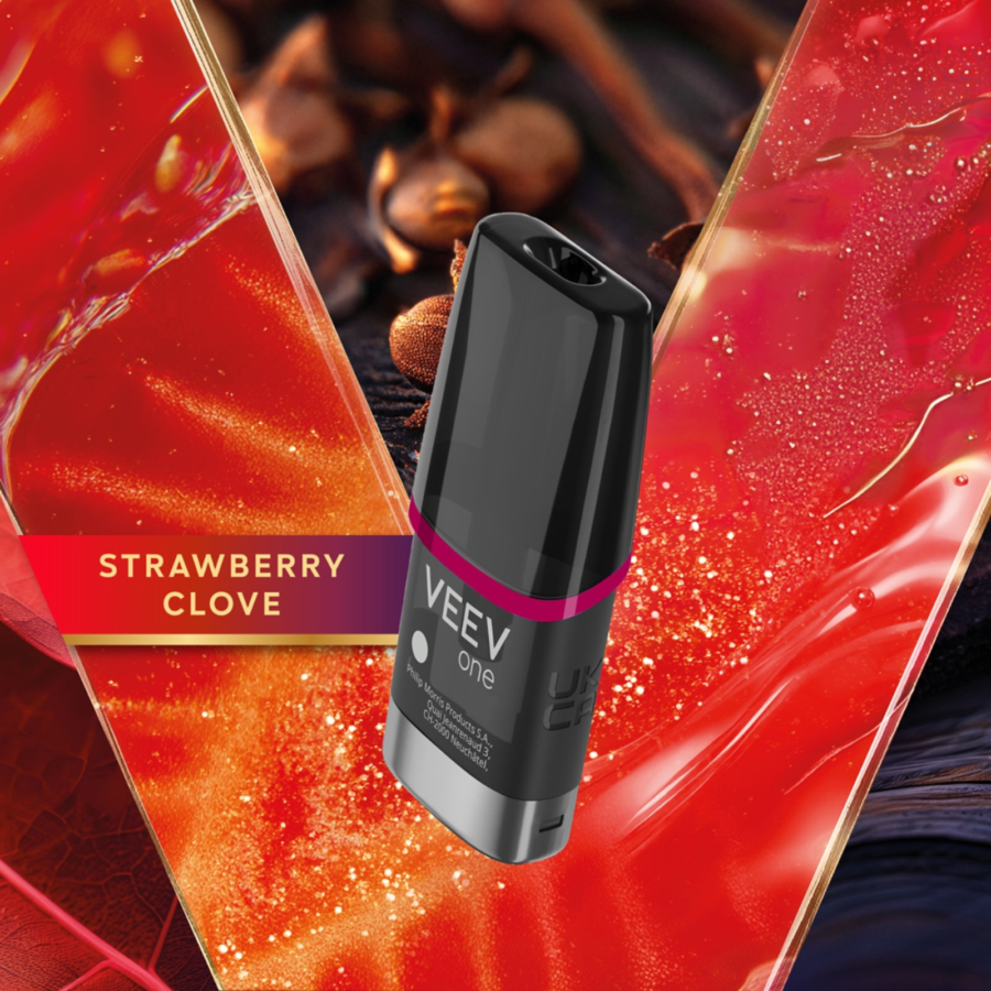 Veev One Pods Strawberry Clove Rokok Elektrik 1pcs