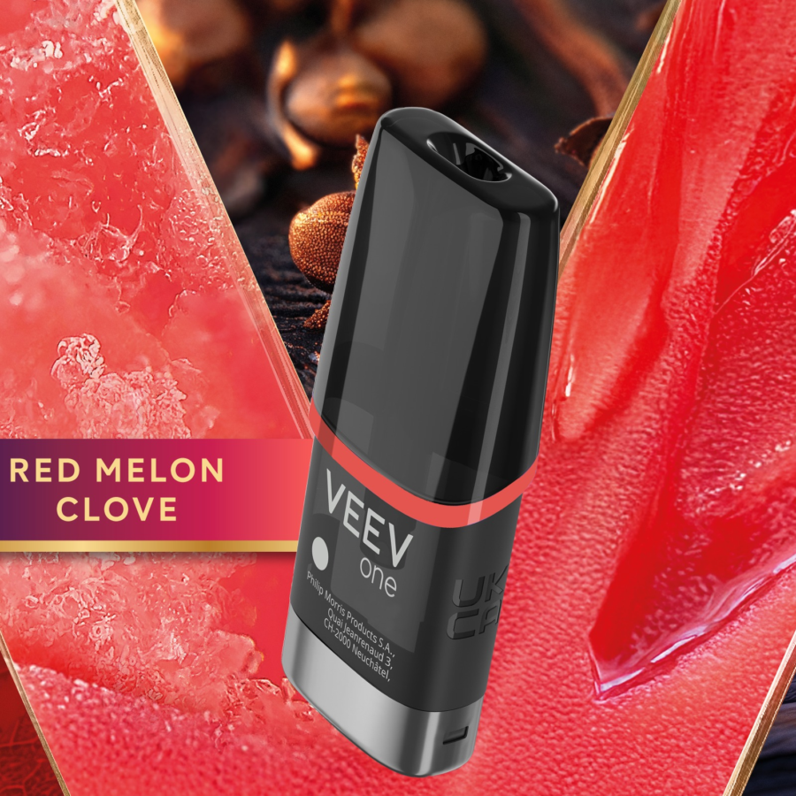 Veev One Pods Red Melon Clove Rokok Elektrik 1pcs