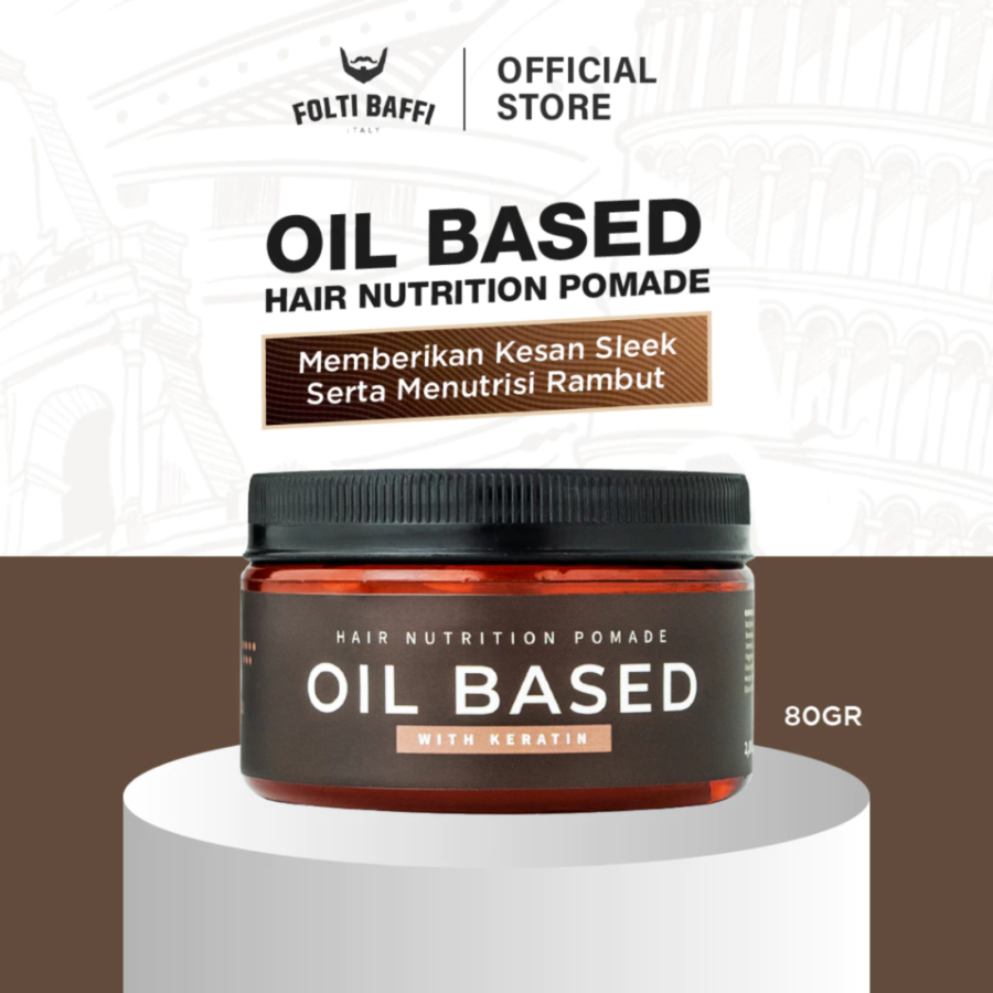 Folti Baffi Oil Based Hair Nutrition Pomade 80gram
