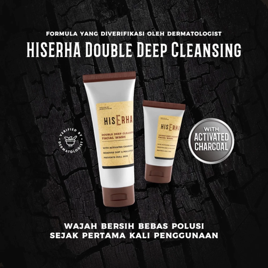 His Erha Double Deep Cleansing Facial Wash 100gram
