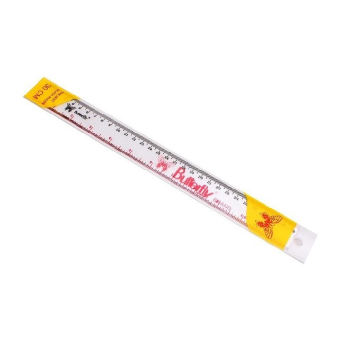 Butterfly Penggaris Plastik 30cm