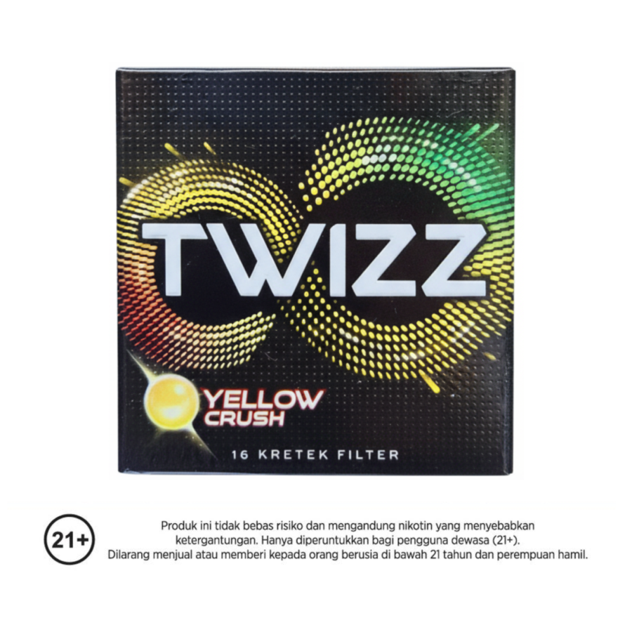 Twizz Yellow Crush Filter Rokok Batang 16stick