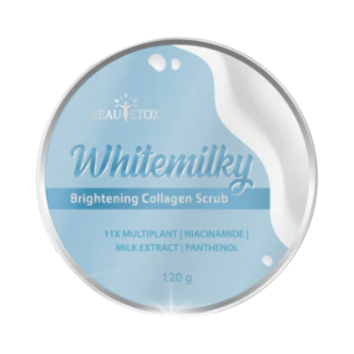 Beautetox Whitemilky Brightening Serum Body Scrub 120gram