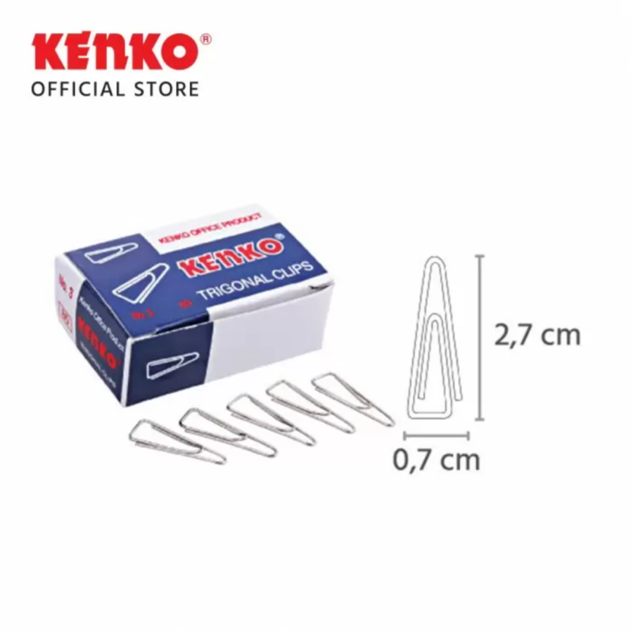 Kenko Paper Clips Trigonal No 3 1box