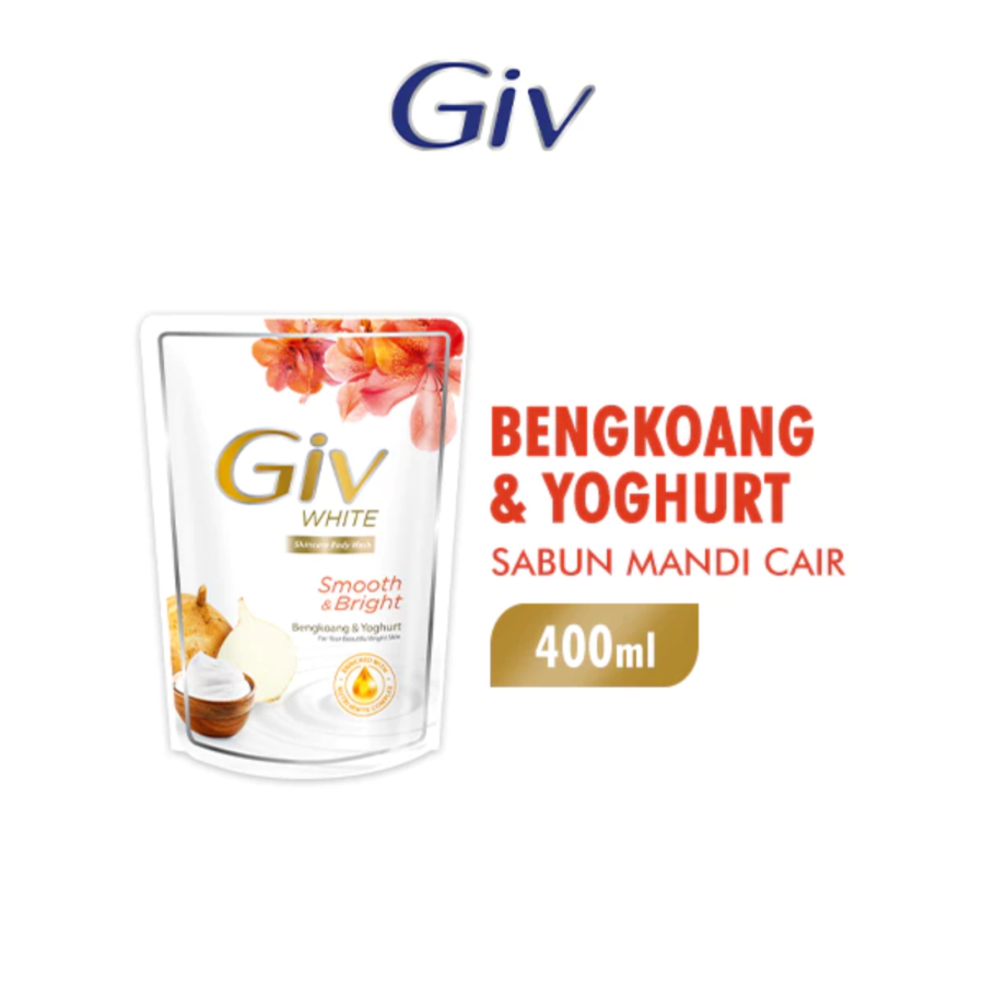 Giv White Pure White Bengkoang & Yogurt Body Wash Refill 400ml