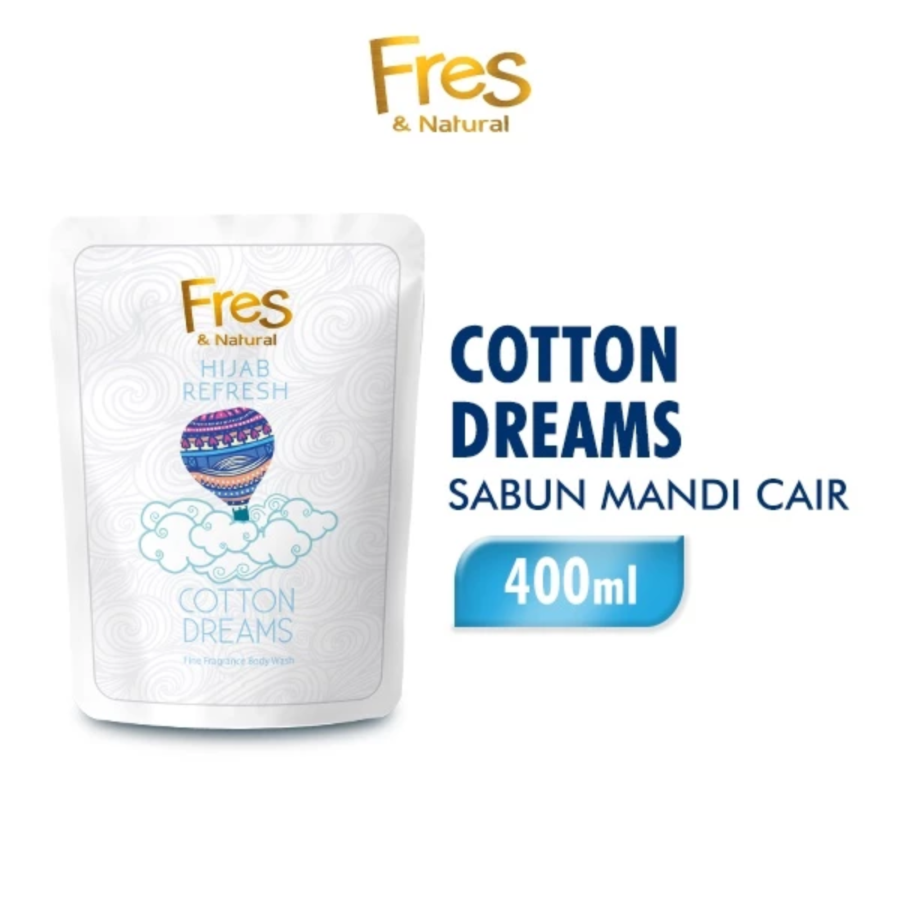Fres & Natural Hijab Refresh Cotton Dreams Body Wash 400ml