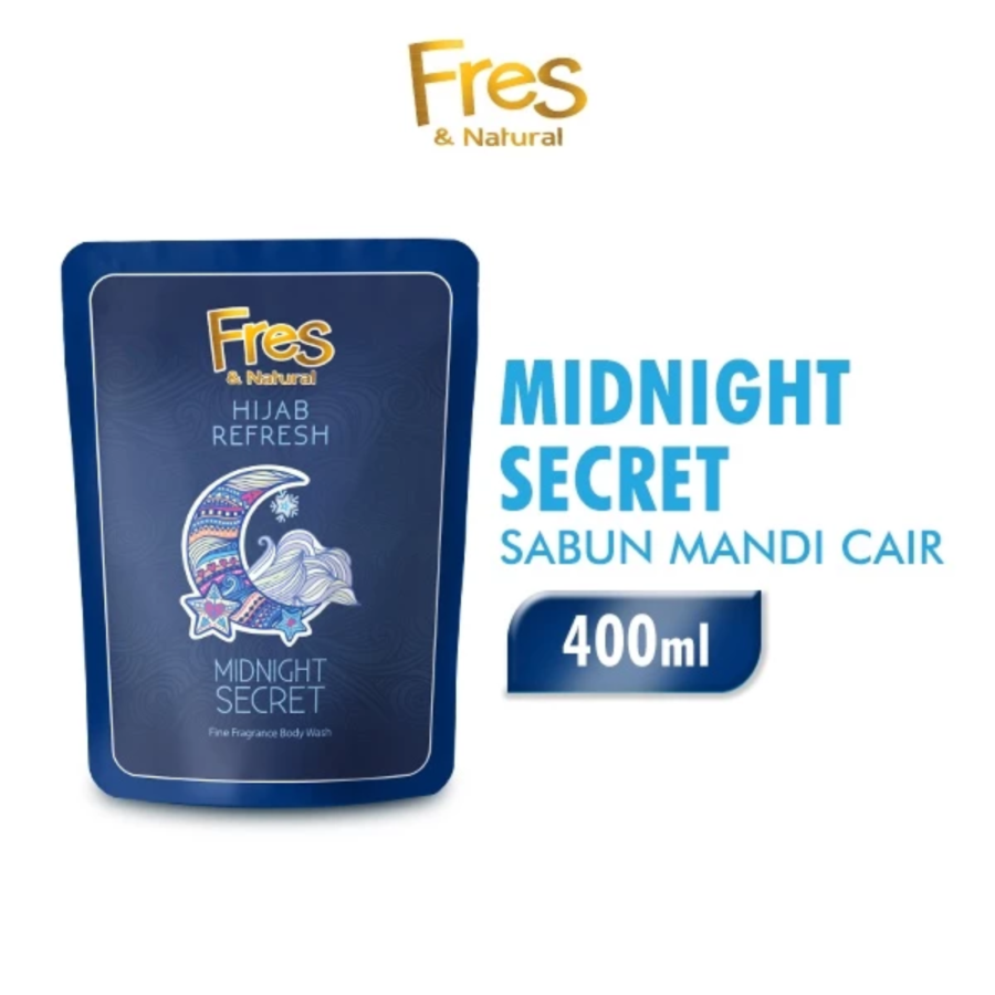 Fres & Natural Hijab Refresh Midnight Secret Body Wash 400ml