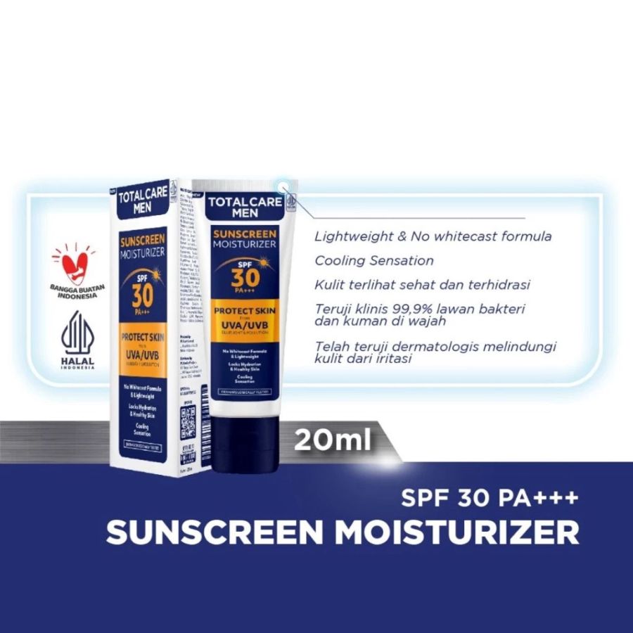 Total Care Men Moisturizer Sunscreen SPF 30 PA+++ 20 ml