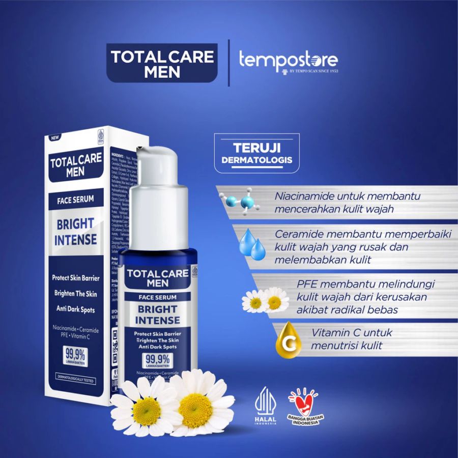 Total Care Men Bright Intense Face Serum 20 ml