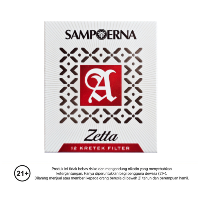 Sampoerna A Zetta Red Box Batik Filter Rokok Batang