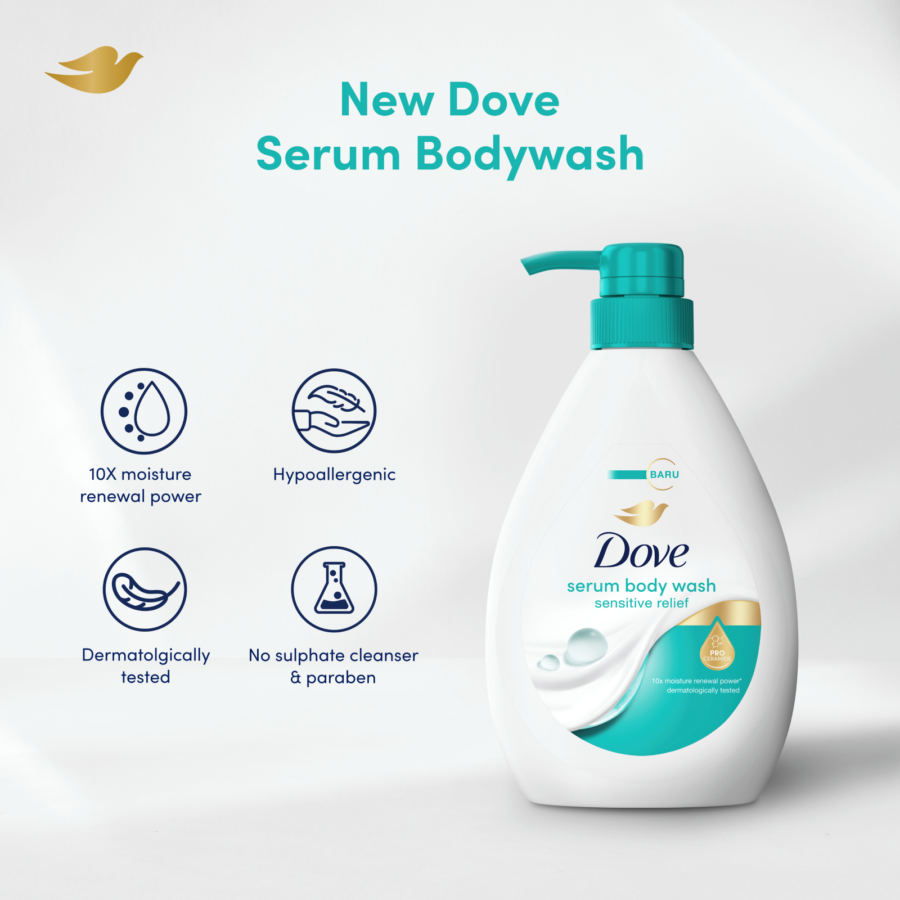 Dove Sensitive Relief Pro-Ceramide Serum Body Wash 550ml