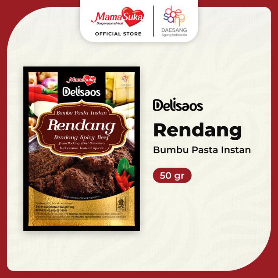 Mamasuka Delisaos Bumbu Pasta Instant Rendang 50gram