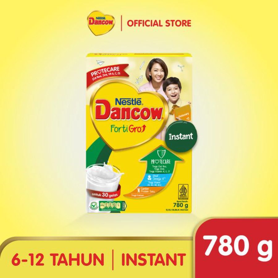 Dancow FortiGro Instant Susu Formula 6-12 Tahun 780gram
