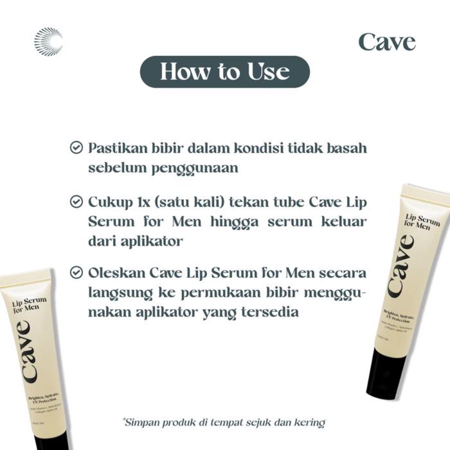 Cave Lip Serum For Men Perawatan Bibir Pria 5ml