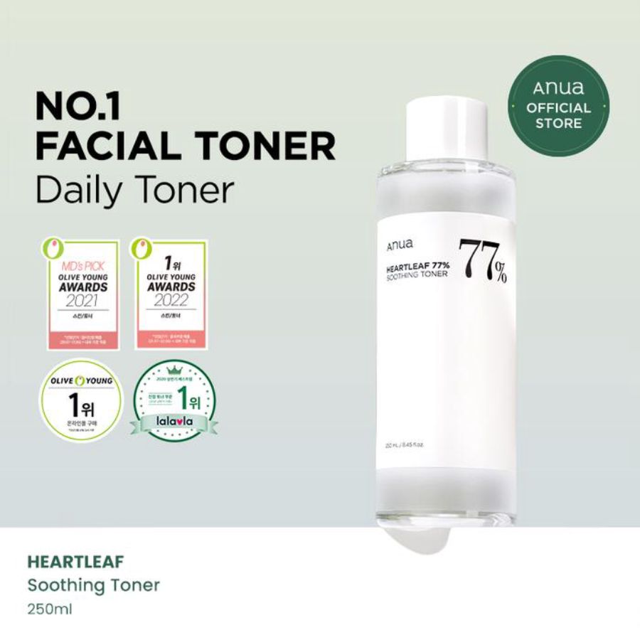 ANUA Heartleaf 77% Soothing Toner 250ml
